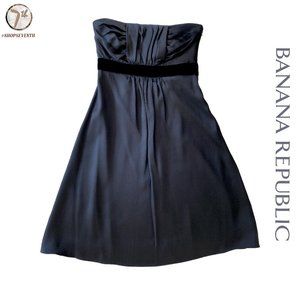 (40% OFF) Banana Republic Black Strapless Mini Dress Formal Above Knee Dress